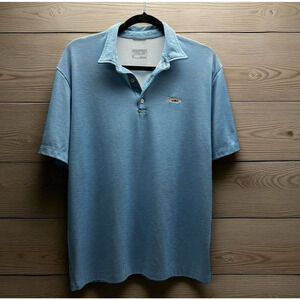 Patagonia Lined Polo Shirt Men's Medium Short Sleeve Outdoors Embroidered Fish